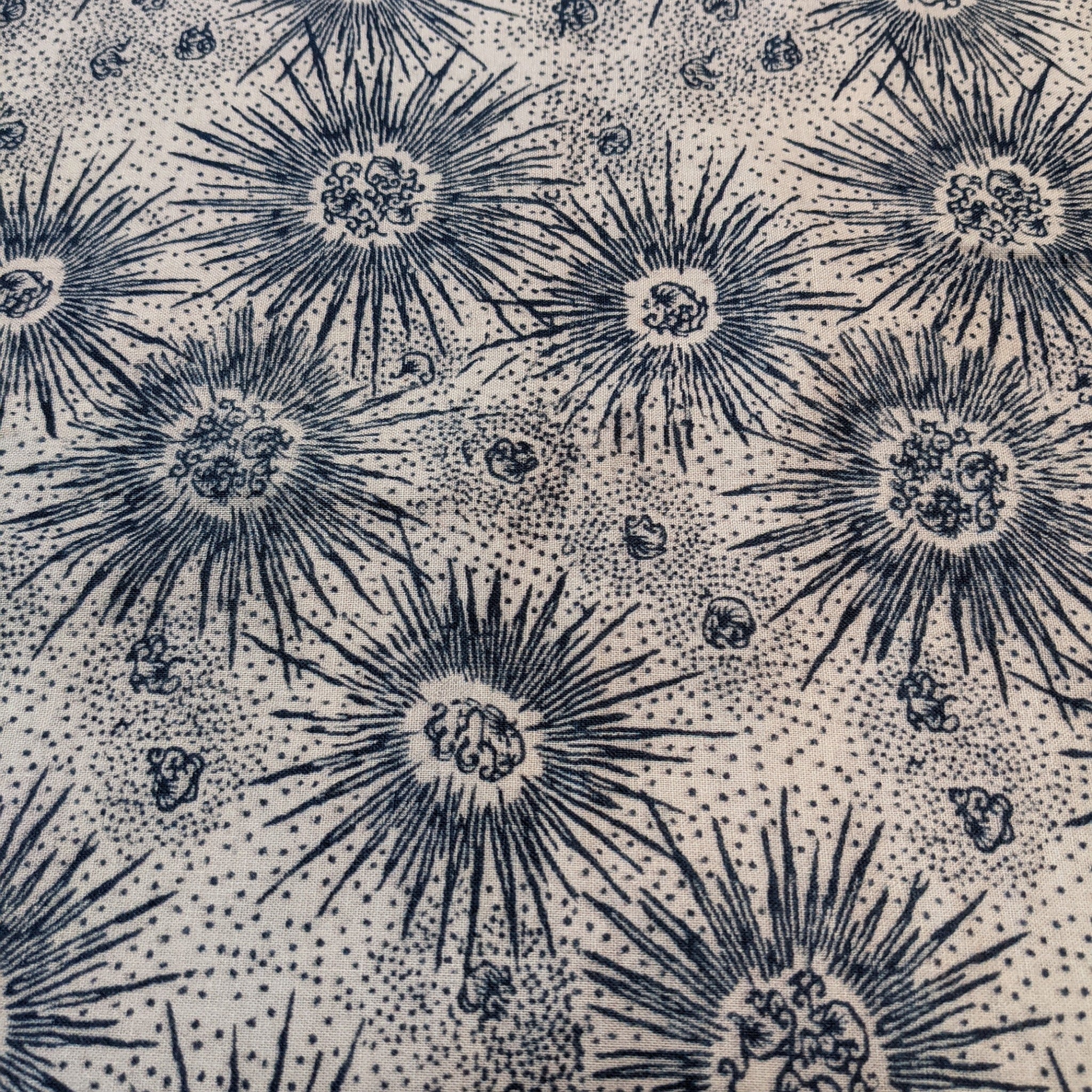 古布の再現布ー地白 Reproduced vintage fabric-white based