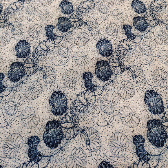 葵 Holly hock-Reproduced vintage fabric