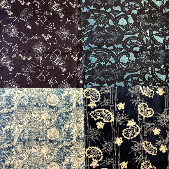 藍の四季 Four seasons of Indigo- Reproduced vintage fabric