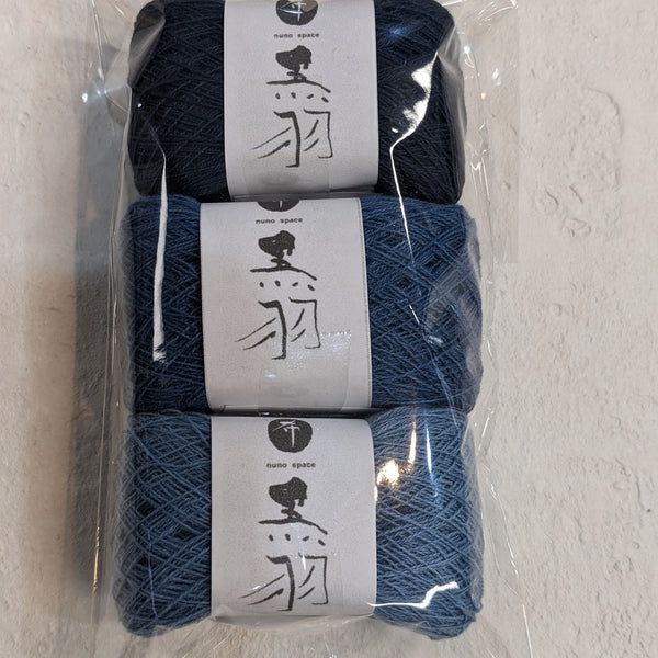 黒羽セレクト手染め糸10g3色セットselected hand-dyed thread set – 布 